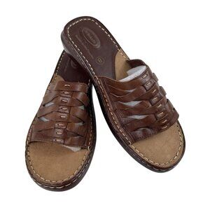 Dr Scholl’s Women’s Shoes Brown Leather Reba II Comfort Sandals Size 8